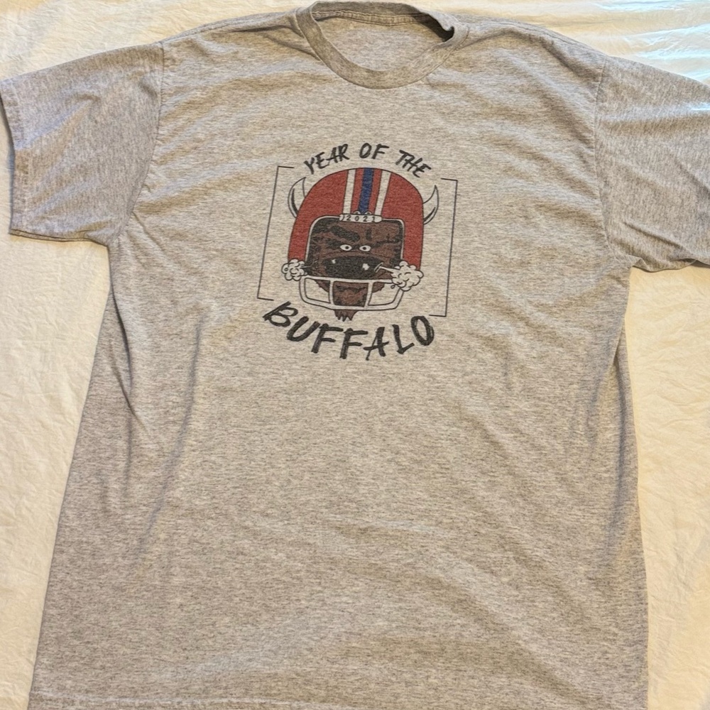 Buffalo Bills Gray T-Shirt “Year of the Buffalo” - Picture 2 of 3